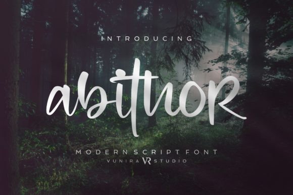 Abithor: A Script Font for Elegance in Digital Campaigns