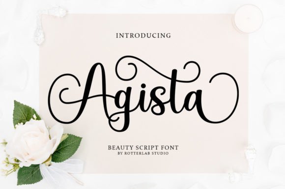 Agista: A Script Font for Elegant Web Design