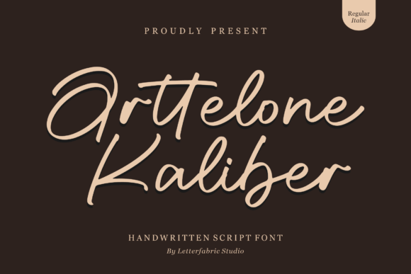 Arttelone Kaliber: A Script Font for Editorial Elegance