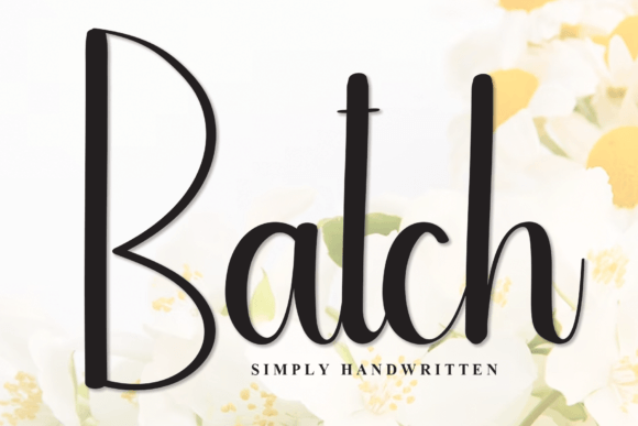 Batch: A Handwritten Font for Editorial Warmth