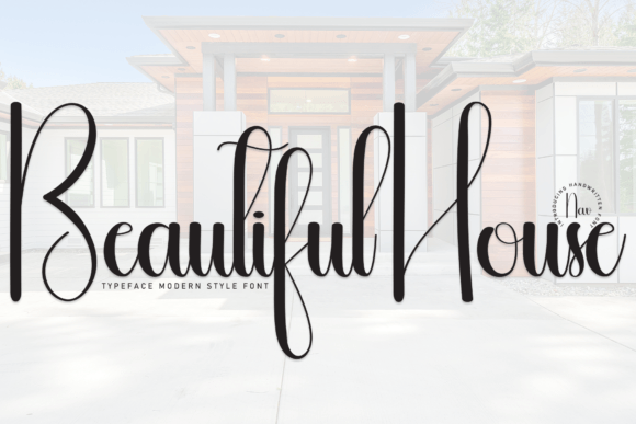 Beautiful House: A Handwritten Font for Editorial Charm