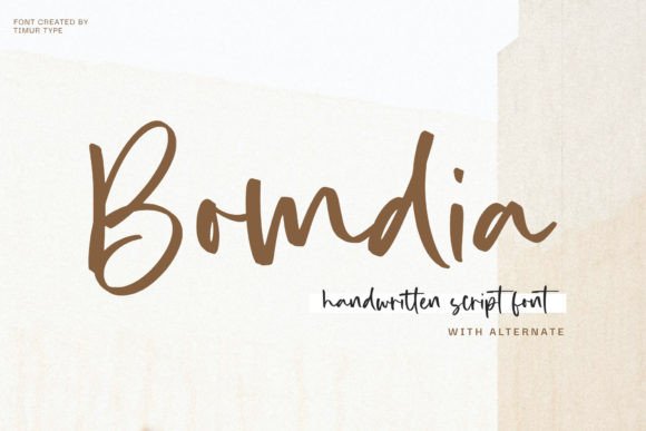 Bomdia: A Script Font for Editorial Elegance