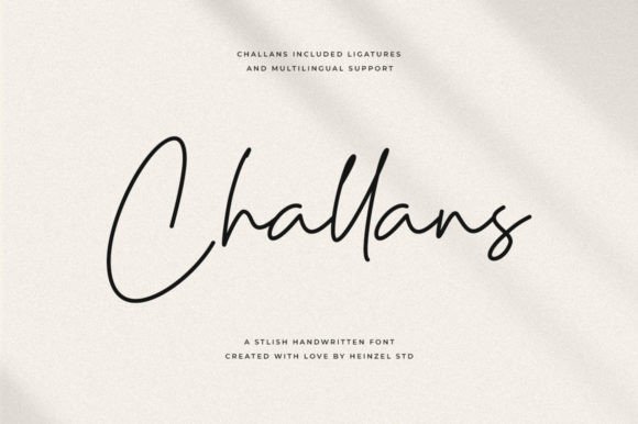 Challans: A Font That Adds Elegance to Every Project