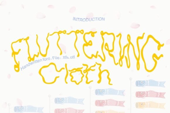 Fluttering Cloth: The Font That Makes Your Message Fly