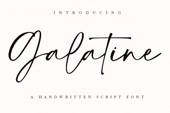 Galatine: A Timeless Script Font for Campaign Creativity