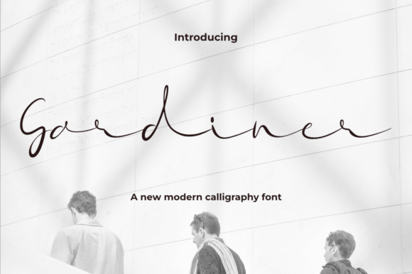Gardiner: A Modern Signature Font for Creative Branding