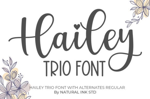 Hailey Trio: A Handwritten Font with Soul
