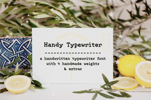Handy Typewriter: A Font for Memorable Branding