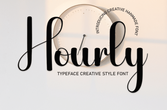 Hourly: A Handwritten Font for Editorial Design