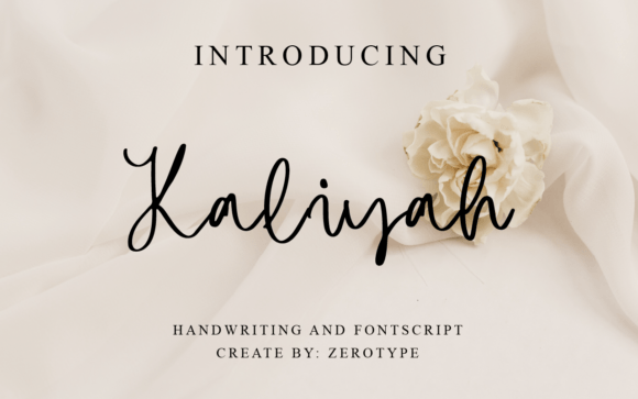 Kaliyah: A Script Font for Crafting with Charm and Elegance