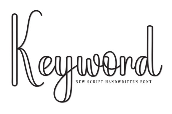 Keyword: A Handwritten Font for Editorial Elegance