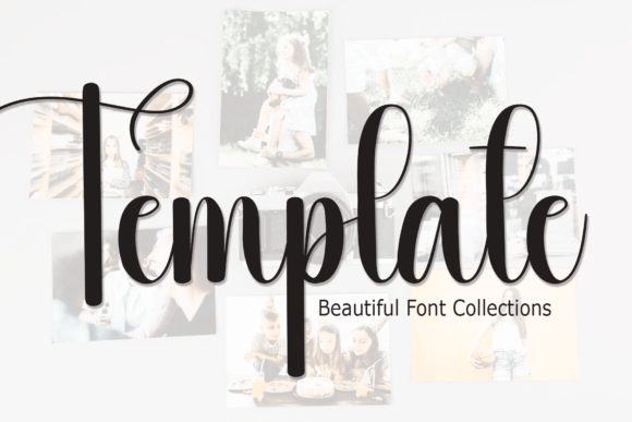 Template: A Handwritten Font for Digital Design